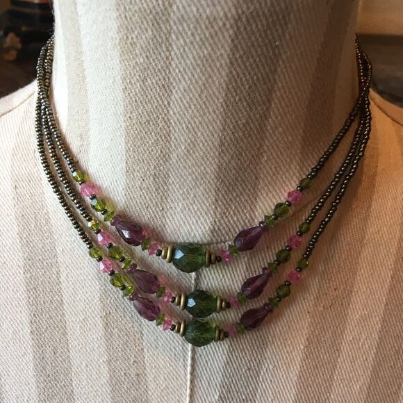 RICH PURPLE n Pink Necklace!! - Picture 8 of 9